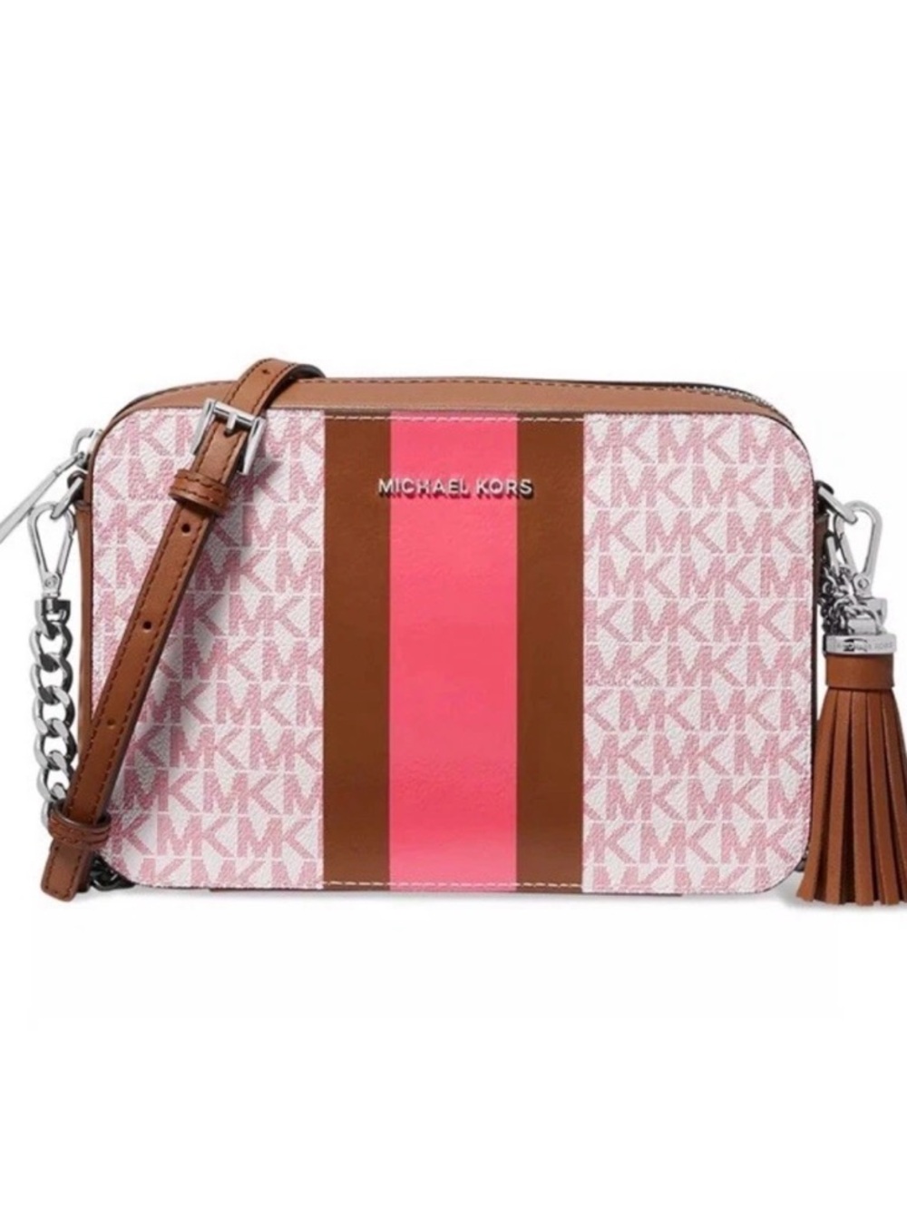 Michael Kors Jet Set Camera Blossom Crossbody Bag
